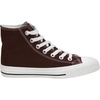 CUSHIONAIRE Women’s Vance high top Canvas Sneaker +Memory Foam(Choc Brown)