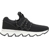 CUSHIONAIRE Women’s Zyler lace up Knit Sneaker +Memory Foam(Black)