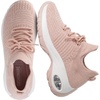CUSHIONAIRE Women’s Blaze Stretch Knit Slip on lace Sneaker +Memory Foam & LiteSole Technology(Blush)