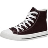 CUSHIONAIRE Women’s Vance high top Canvas Sneaker +Memory Foam(Choc Brown)