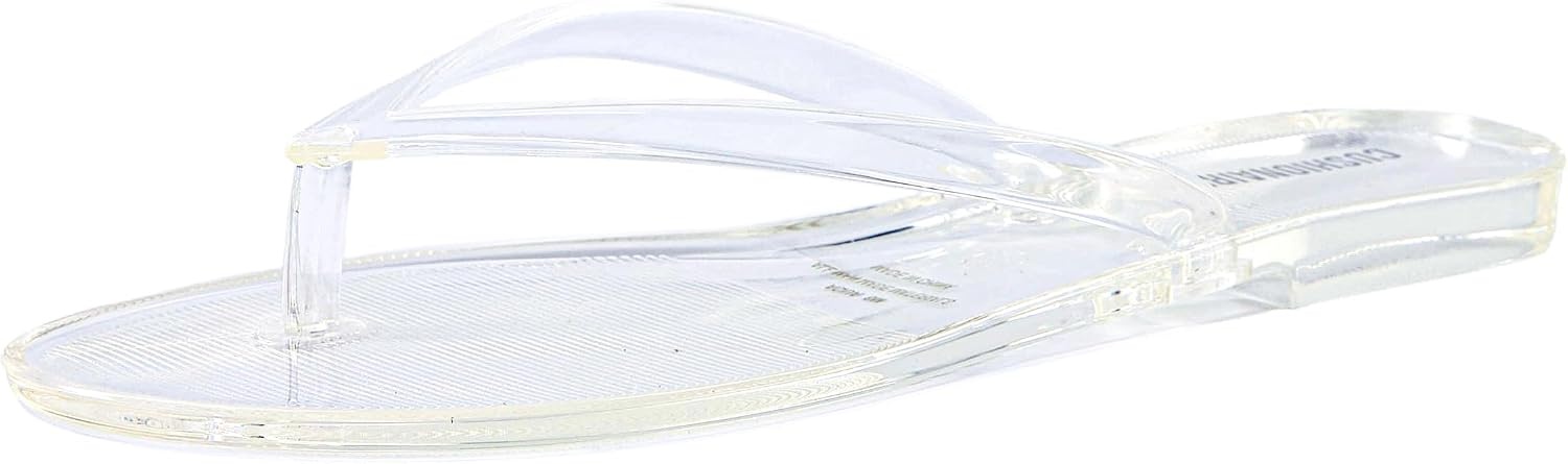 image:imageCUSHIONAIRE Aqua Jelly Flip Flops for WomenClear