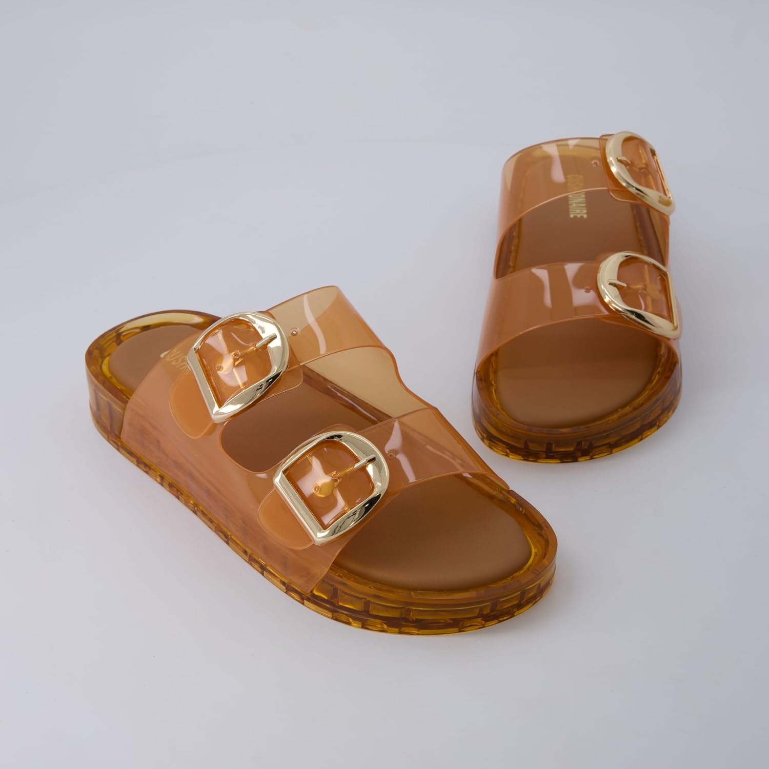 image:imageCUSHIONAIRE Gummie Slip On Jelly Sandals for WomenWhiskey