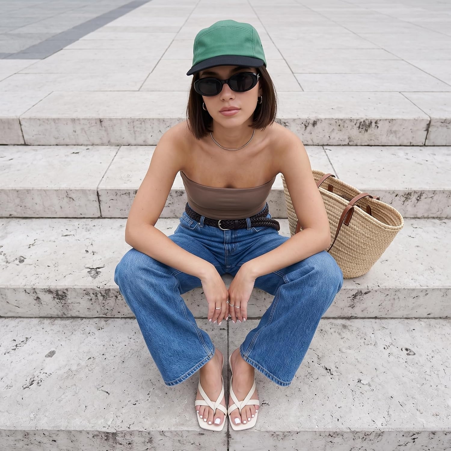 image:imageCUSHIONAIRE Shana Clear Jelly Strap Heels for Women Flared Kitten Heel Slide with Cushioned Footbed and Split ToeSmooth Cream