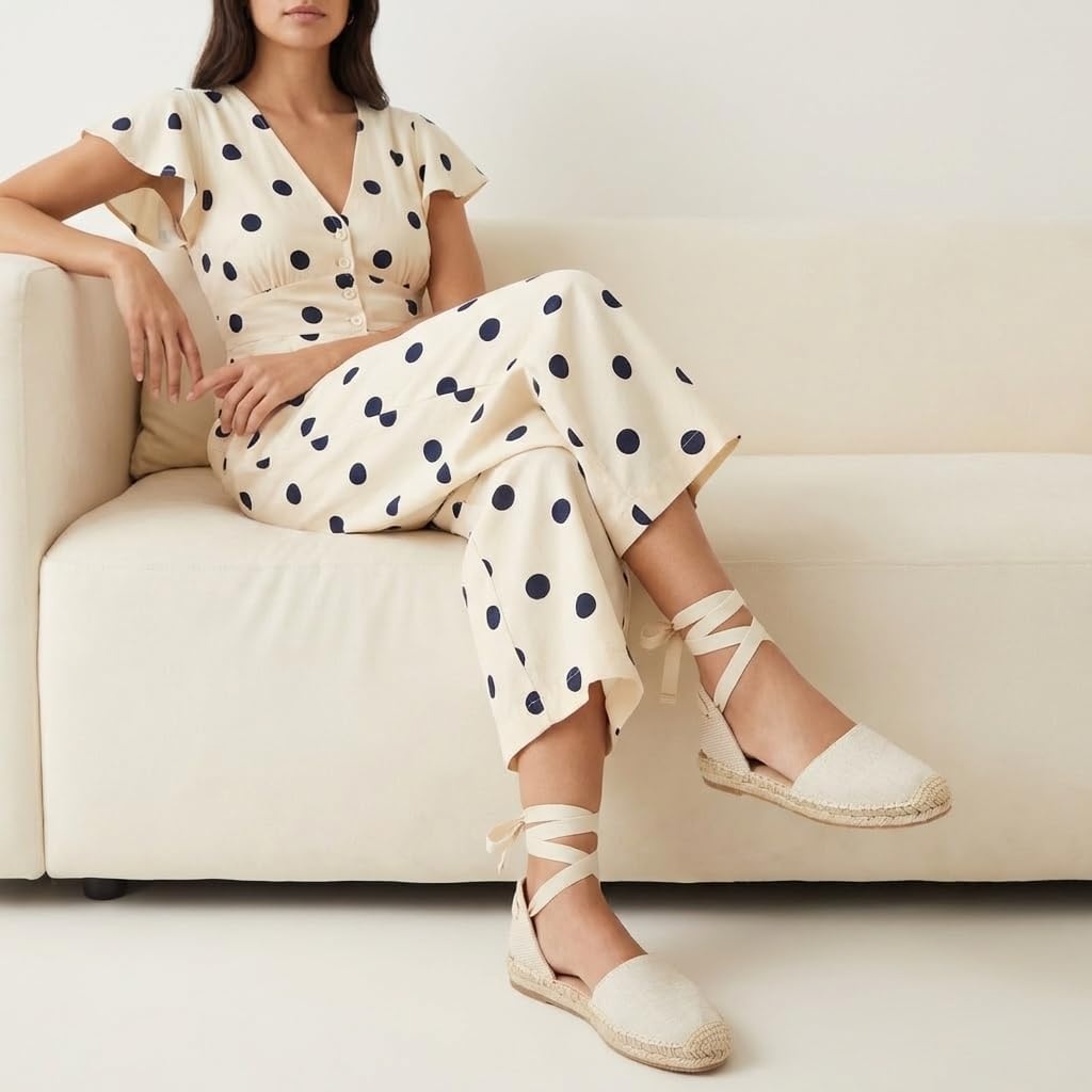 image:imageCUSHIONAIRE Talisa Espadrilles for Women Closed Toe Wedge Sandal with Elastic Ankle Strap and Jute Wrapped SoleBeige