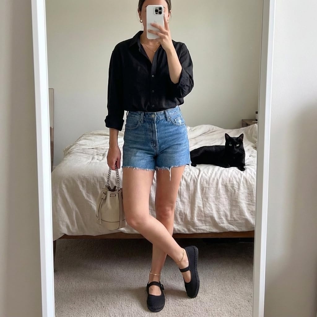 image:imageCUSHIONAIRE Tapas Canvas Mary Jane Flat Espadrilles for Women Cushioned Comfort Closed Toe with Adjustable StrapBlack