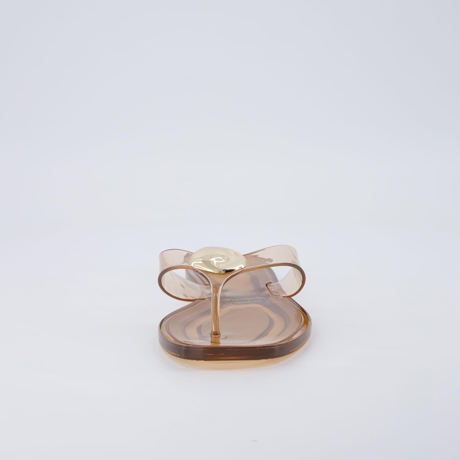 image:imageCUSHIONAIRE Telma Jelly Flip Flops for Women with Square ToeMocha