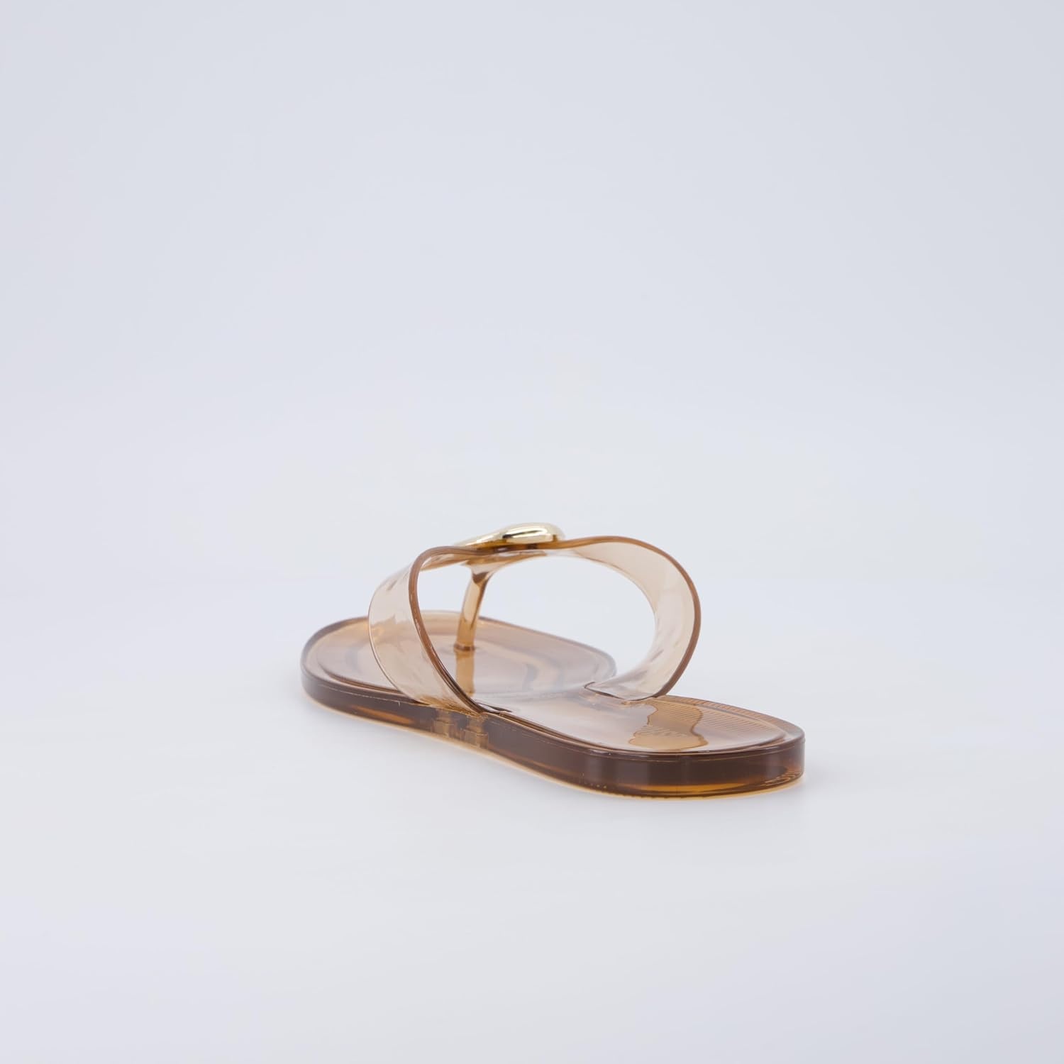 image:imageCUSHIONAIRE Telma Jelly Flip Flops for Women with Square ToeMocha
