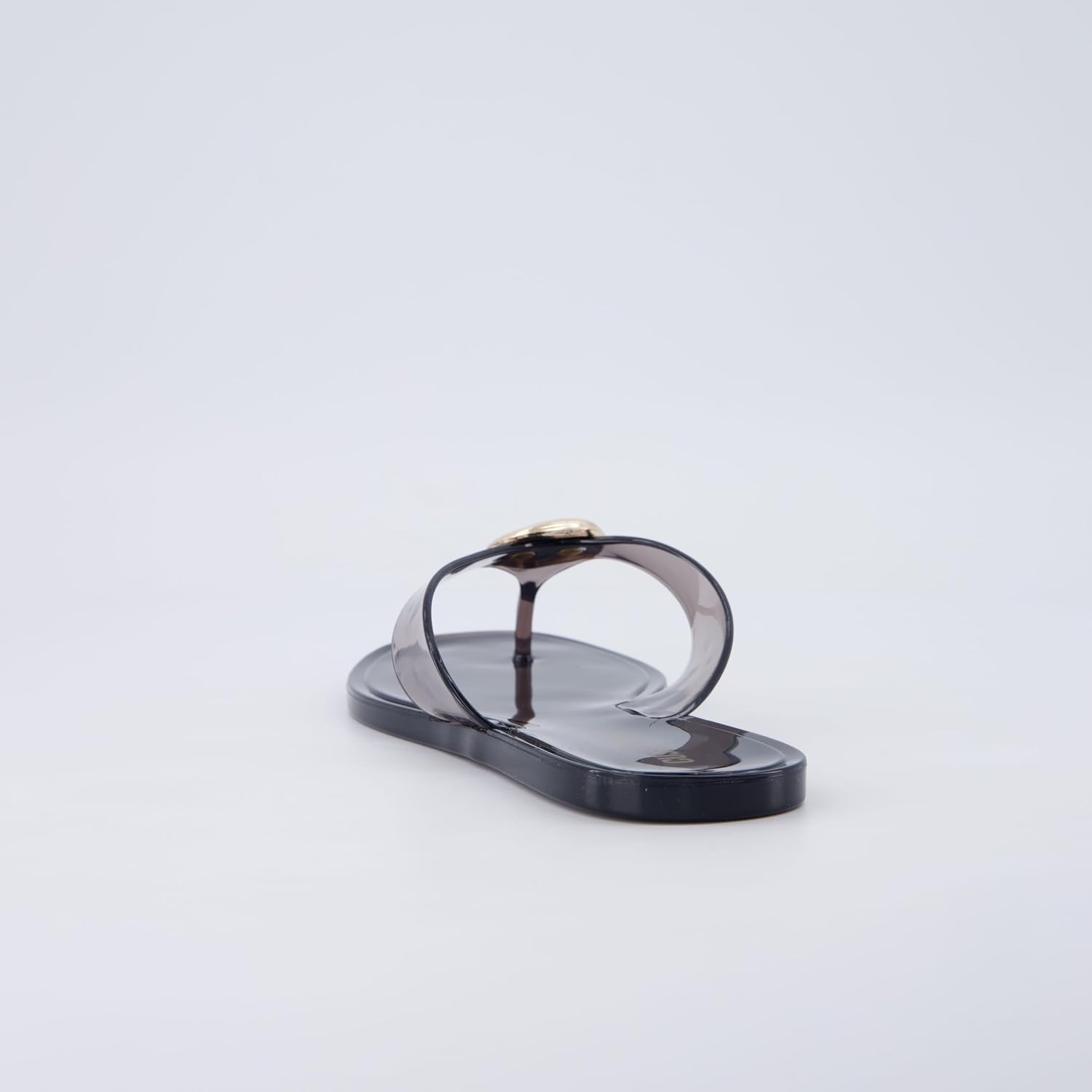 image:imageCUSHIONAIRE Telma Jelly Flip Flops for Women with Square ToeSmoke