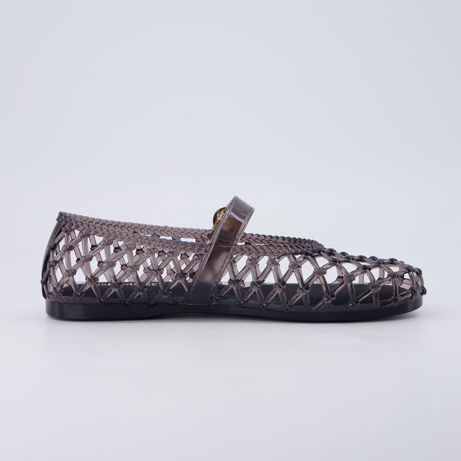 image:imageCUSHIONAIRE Twist Mary Jane Jelly Flats for Women with Adjustable BuckleSmoke
