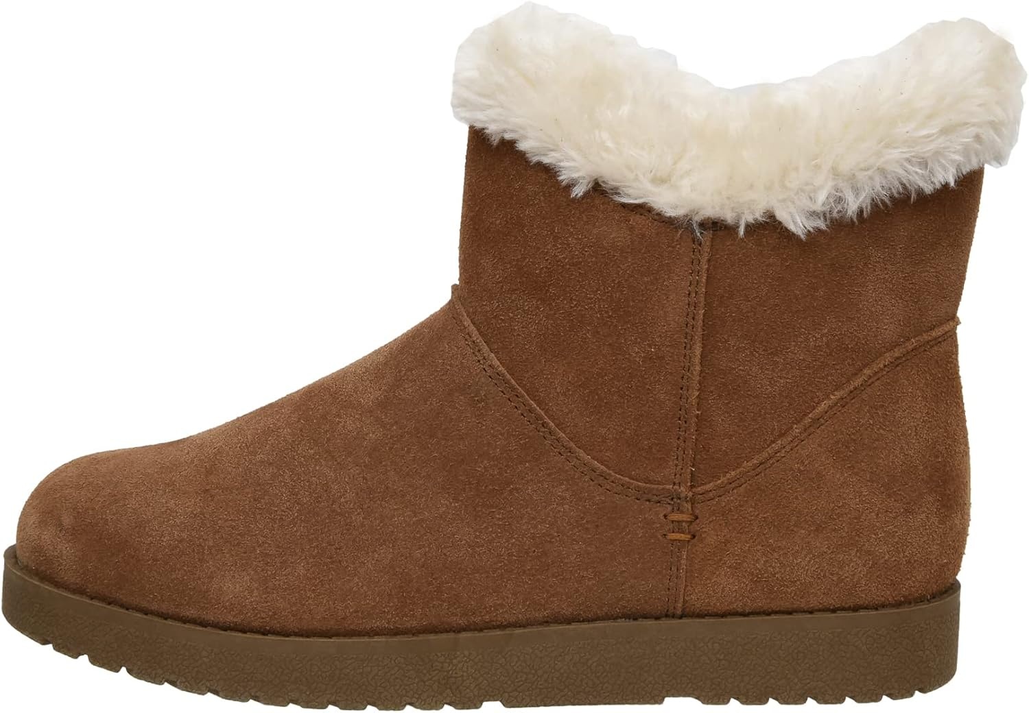 image:imageCUSHIONAIRE Womens Hethrow Genuine Suede pull on boot Memory Foam amp Wide Widths AvailableChestnut Suede