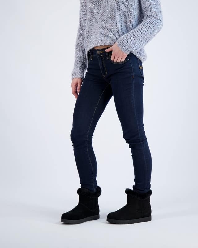 image:imageCUSHIONAIRE Womens Hethrow Genuine Suede pull on boot Memory Foam amp Wide Widths AvailableChestnut Suede