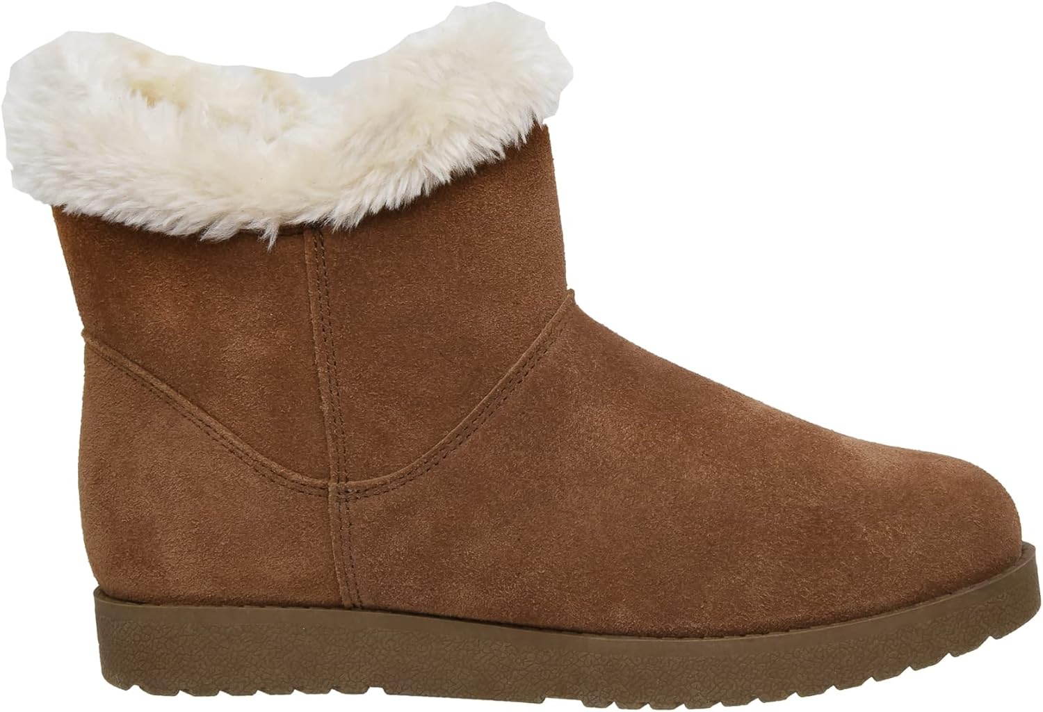 image:imageCUSHIONAIRE Womens Hethrow Genuine Suede pull on boot Memory Foam amp Wide Widths AvailableChestnut Suede