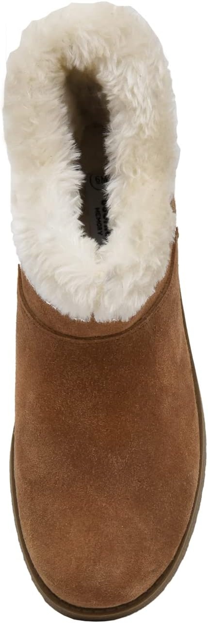 image:imageCUSHIONAIRE Womens Hethrow Genuine Suede pull on boot Memory Foam amp Wide Widths AvailableChestnut Suede
