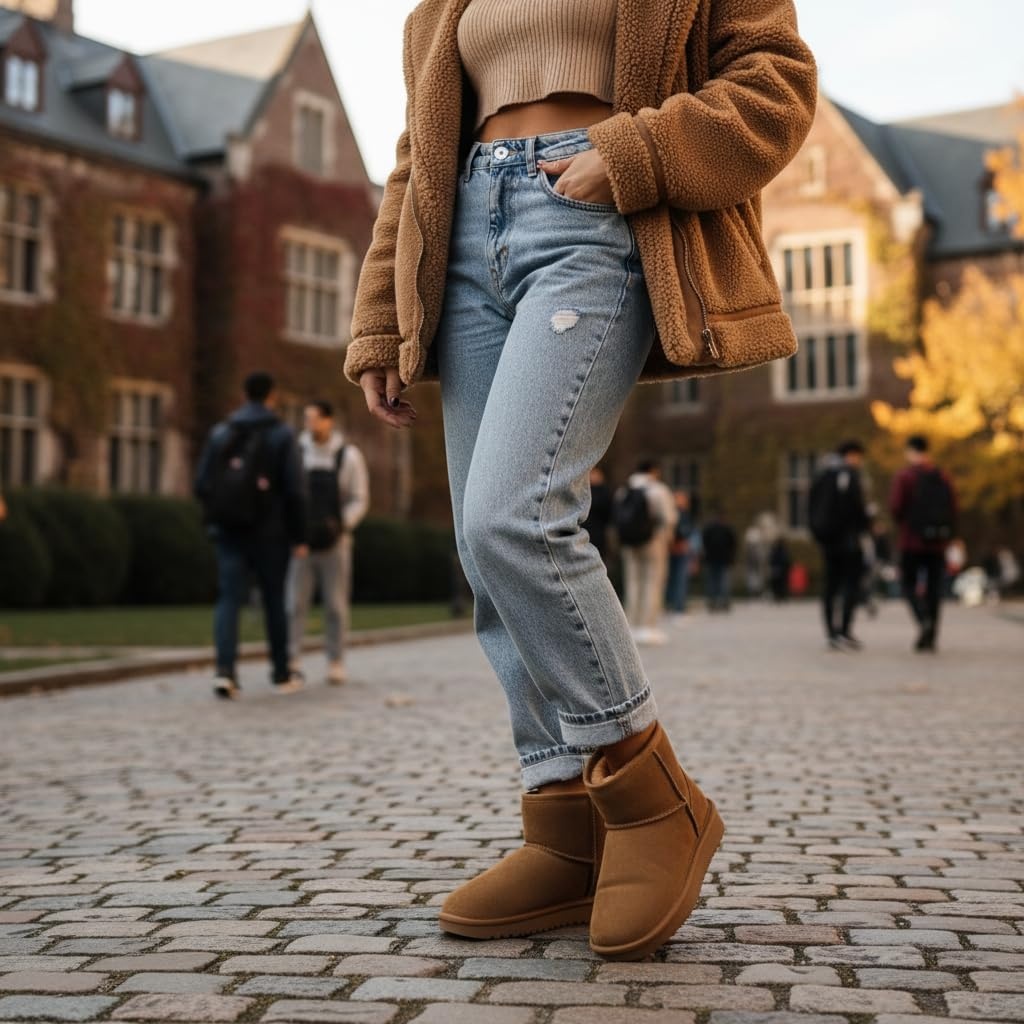 image:imageCUSHIONAIRE Womens Hipster pull on boot Memory FoamChestnut Genuine Suede