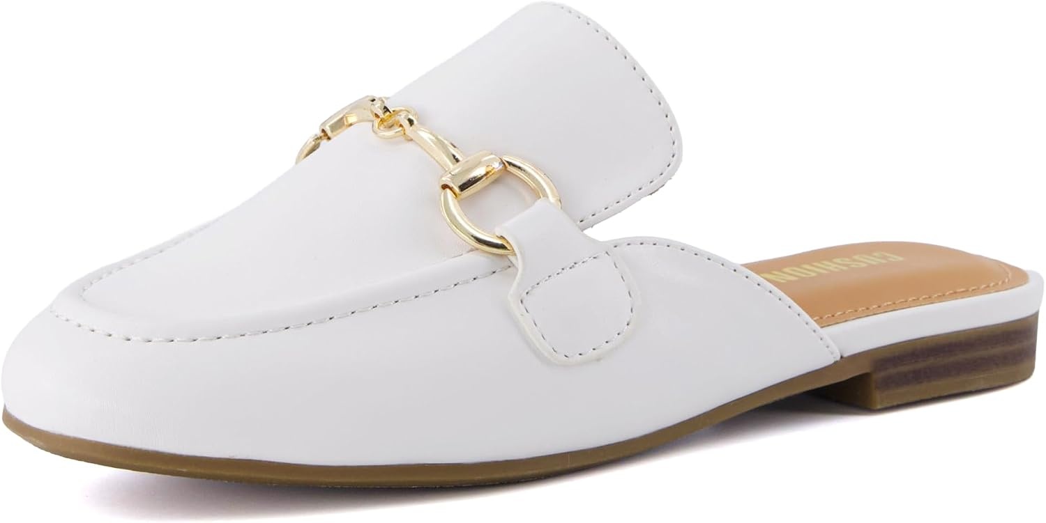 image:imageCUSHIONAIRE Yoga Kids Backless Penny Loafers Dress Shoes for Boys and GirlsBone