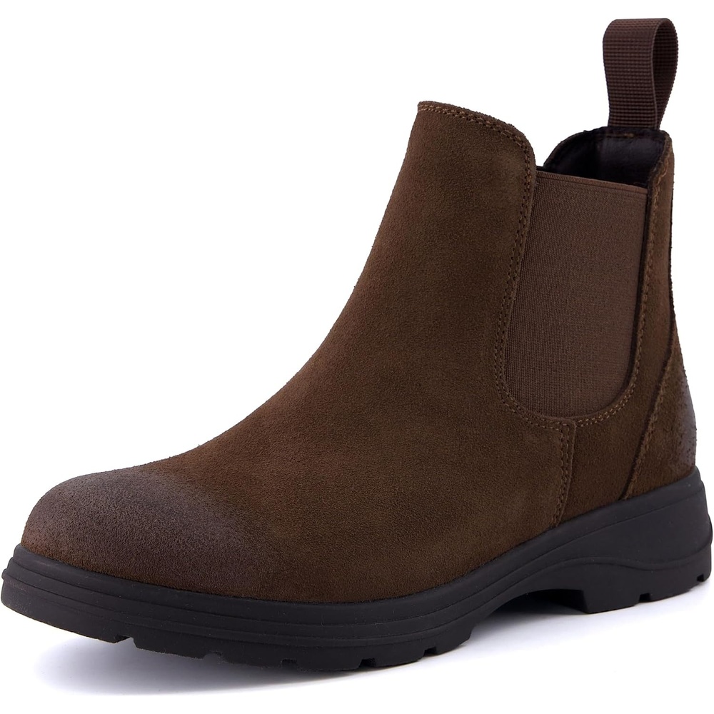 image:imageCUSHIONAIRE Britain Genuine Suede Chelsea Ankle Boots for WomenBrown