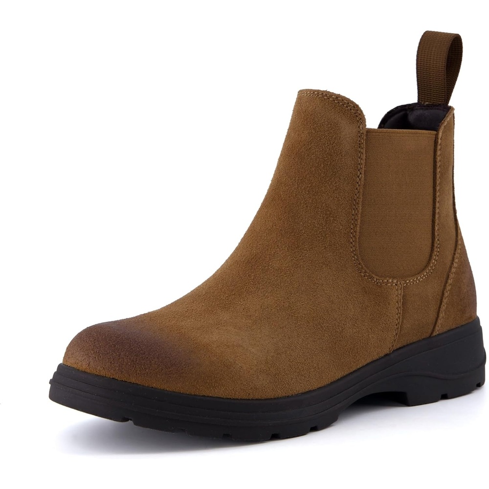 image:imageCUSHIONAIRE Britain Genuine Suede Chelsea Ankle Boots for WomenTan