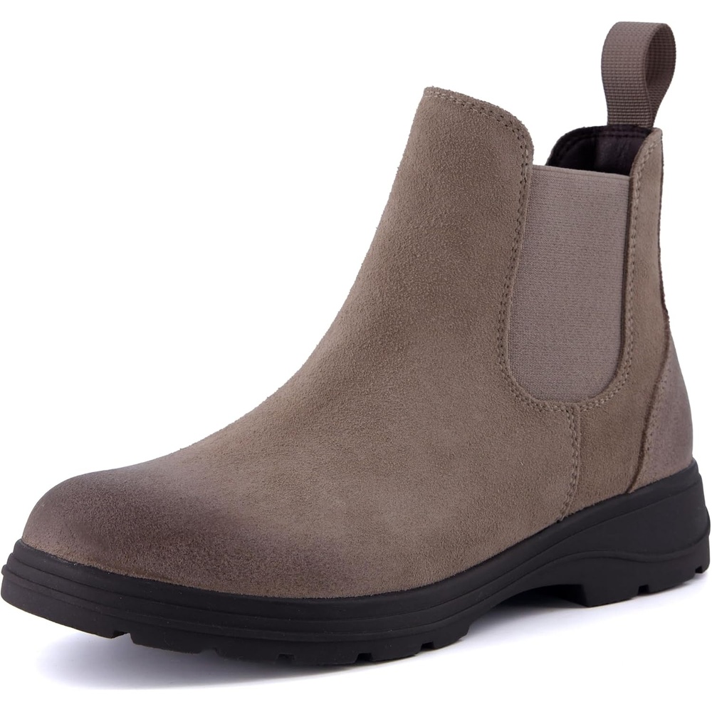 image:imageCUSHIONAIRE Britain Genuine Suede Chelsea Ankle Boots for WomenTaupe
