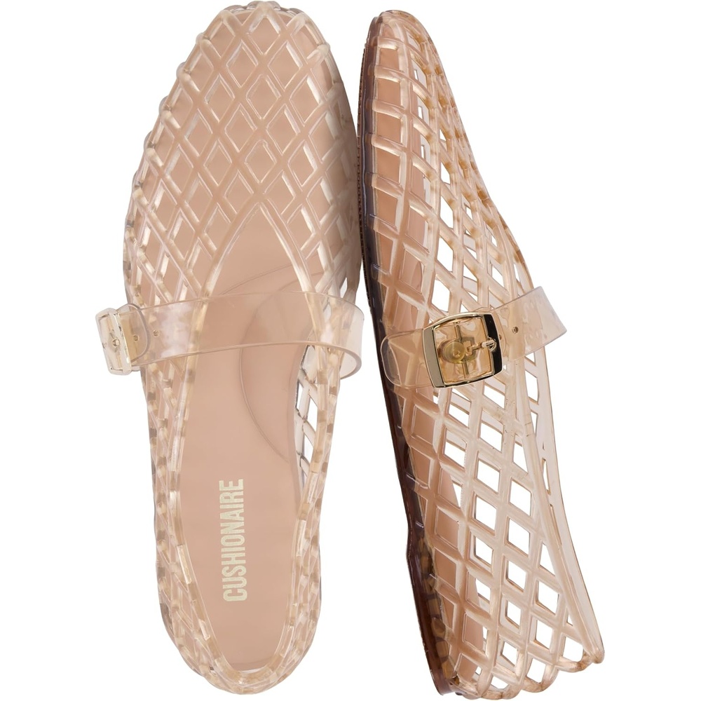 image:imageCUSHIONAIRE Syrup Mary Jane Jelly Ballet Flats for WomenMocha