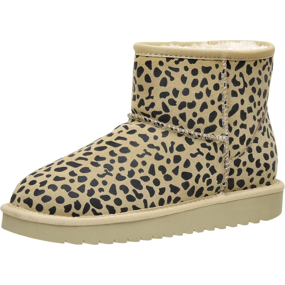 image:imageCUSHIONAIRE Womens Hipster pull on boot Memory FoamTan Spotted Genuine Suede