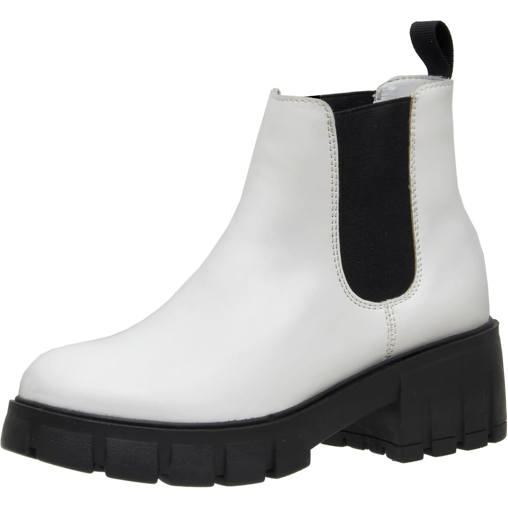 image:imageCUSHIONAIRE Womens Sasha slip on chelsea boot Memory FoamWhiteBlack