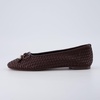 CUSHIONAIRE Audrey Woven Ballet Flats for Women(Brown)