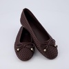 CUSHIONAIRE Audrey Woven Ballet Flats for Women(Brown)