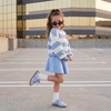 CUSHIONAIRE Bria Kids Backless Lace up Fashion Sneakers Shoes for Girls(Blue)