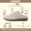 CUSHIONAIRE Bria Kids Backless Lace up Fashion Sneakers Shoes for Girls(Ivory)