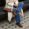 CUSHIONAIRE Britain Genuine Suede Chelsea Ankle Boots for Women(Brown)