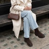 CUSHIONAIRE Britain Genuine Suede Chelsea Ankle Boots for Women(Chocolate)