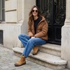 CUSHIONAIRE Britain Genuine Suede Chelsea Ankle Boots for Women(Tan)
