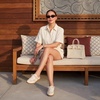 CUSHIONAIRE Buffy Woven Slip On Backless Sneaker Mules for Women(Ivory)