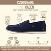 CUSHIONAIRE Caden Genuine Suede Penny Loafers for Men(Blue)