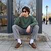 CUSHIONAIRE Caden Genuine Suede Penny Loafers for Men(Brown)