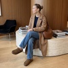 CUSHIONAIRE Canoe Genuine Suede Clogs for Women Footwear with Moc Toe Design – Casual Slip On Womens Shoes(Brown)