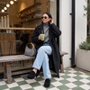 CUSHIONAIRE Casey Genuine Suede Moccasin Slippers for Women, Cozy House Shoes with Moc Toe and Penny Loafer Strap(Black)