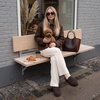 CUSHIONAIRE Casey Genuine Suede Moccasin Slippers for Women, Cozy House Shoes with Moc Toe and Penny Loafer Strap(Chocolate)