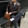 CUSHIONAIRE Casey Genuine Suede Moccasin Slippers for Women, Cozy House Shoes with Moc Toe and Penny Loafer Strap(Chocolate)