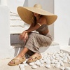 CUSHIONAIRE Eden Footbed Sandals for Women, Comfortable Arch Support Womens Sandals with Platform, Slingback Strap and Memory Foam(Tan)