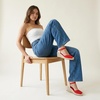 CUSHIONAIRE Elche Closed Toe Wedge Sandals for Women, Platform Espadrilles Heels With Adjustable Buckle(Red)