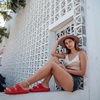 CUSHIONAIRE Fame Pillow Recovery Sandals for Women, Adjustable Double Buckle Waterproof EVA Cloud Slides for Women(Red)