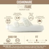 CUSHIONAIRE Fame Pillow Recovery Sandals for Women, Adjustable Double Buckle Waterproof EVA Cloud Slides for Women(Vanilla)