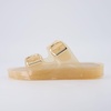 CUSHIONAIRE Gummie Slip On Jelly Sandals for Women(Champagne)