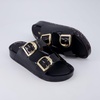 CUSHIONAIRE Gummie Slip On Jelly Sandals for Women(Smoke)