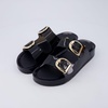 CUSHIONAIRE Gummie Slip On Jelly Sandals for Women(Smoke)