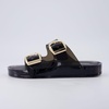CUSHIONAIRE Gummie Slip On Jelly Sandals for Women(Smoke)