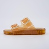 CUSHIONAIRE Gummie Slip On Jelly Sandals for Women(Whiskey)