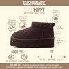 CUSHIONAIRE Hippy Women’s Platform Ankle Boots – Genuine Suede, Faux Fur Lining, Cozy Winter Slip-On Design, Comfortable Footwear with Wide Widths Available(Chocolate)
