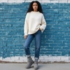 CUSHIONAIRE Hippy Women’s Platform Ankle Boots – Genuine Suede, Faux Fur Lining, Cozy Winter Slip-On Design, Comfortable Footwear with Wide Widths Available(Grey)